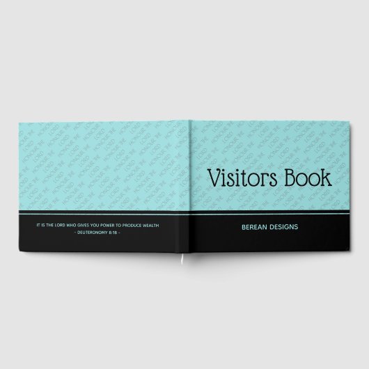 キリストカスタム教徒の参列者を敬う ゲストブック (全面)