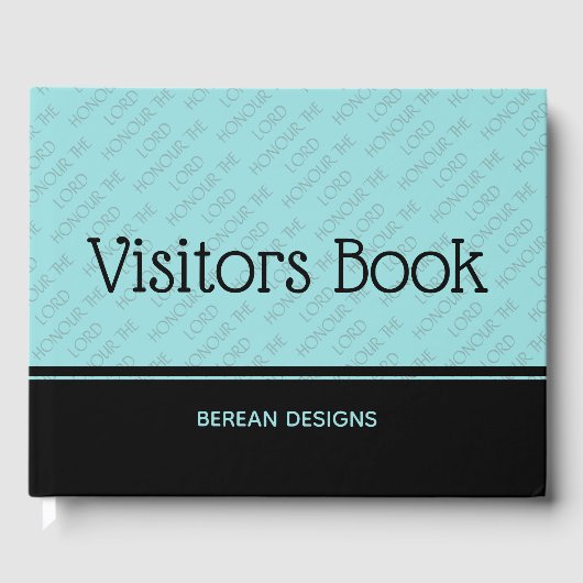 キリストカスタム教徒の参列者を敬う ゲストブック (正面)
