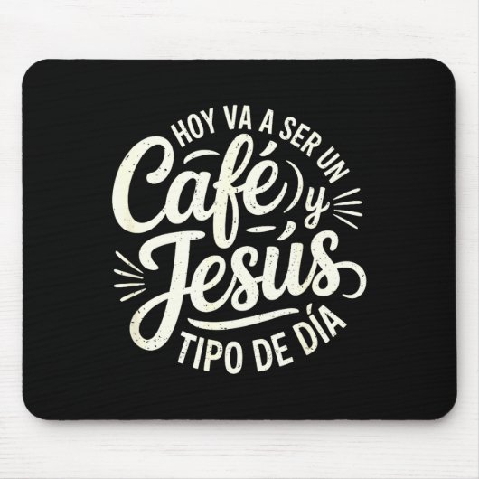 キリストカフェ 日中のクリスチャン スペイン語コーヒーJ マウスパッド (正面)