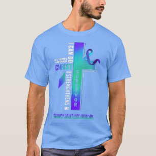 キリストクロッシング妊娠乳児喪失認識度 Tシャツ