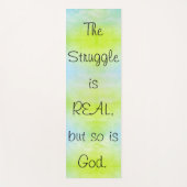 キリストグラデーション教の戦実在いは神でもある ヨガマット (正面)