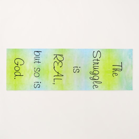 キリストグラデーション教の戦実在いは神でもある ヨガマット (正面(横))