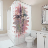 キリストグランジ教の言葉が交わる シャワーカーテン (インサイチュ)