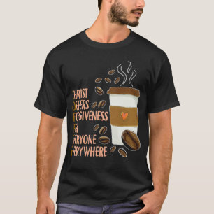 キリストコーヒークリスチャン教会カフェイン牧師 Tシャツ