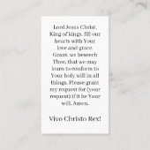 キリストザキング祈りの言葉 コーリングカード (裏面)