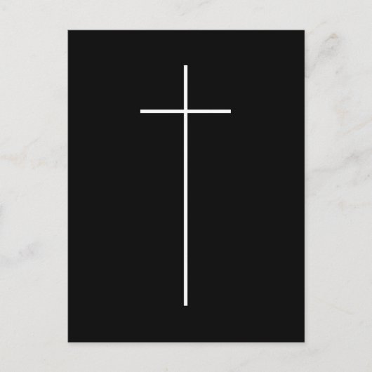キリストシンプル教カトリック教会を越える宗教十字架刑 ポストカード (正面)