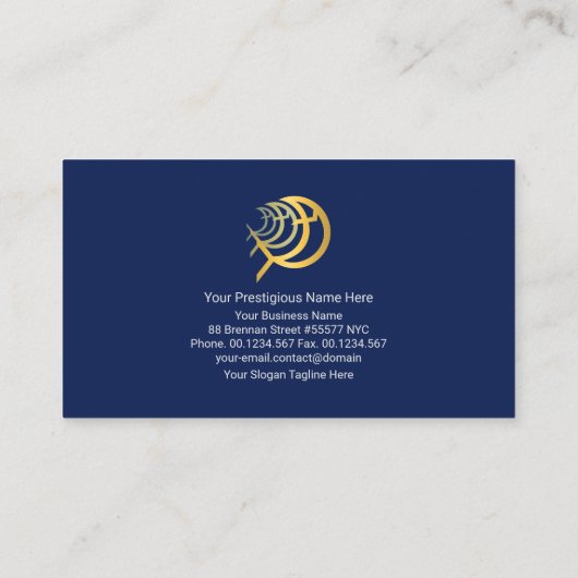 キリストスタイリッシュ教徒シンプルの発光水が滴る 名刺 (裏面)