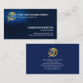 キリストスタイリッシュ教徒シンプルの発光水が滴る 名刺 (正面/裏面)