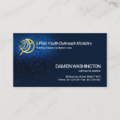 キリストスタイリッシュ教徒シンプルの発光水が滴る 名刺 (正面)