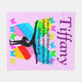 キリストパーソナライズされた体操用毛布 フリースブランケット (正面(横))