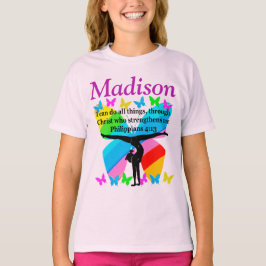 キリストパーソナライズされた体操Tシャツ Tシャツ