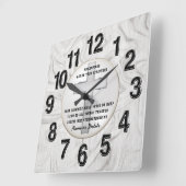 キリストパーソナライズされた教の勇気付けられるへの贈り物 スクエア壁時計 (傾斜)