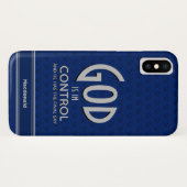 キリストパーソナライズされた教の神は青を支配している Case-Mate iPhoneケース (裏面(横))