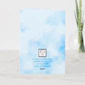 キリストパーソナライズされた教徒、夫の復活祭カード カード (裏面)