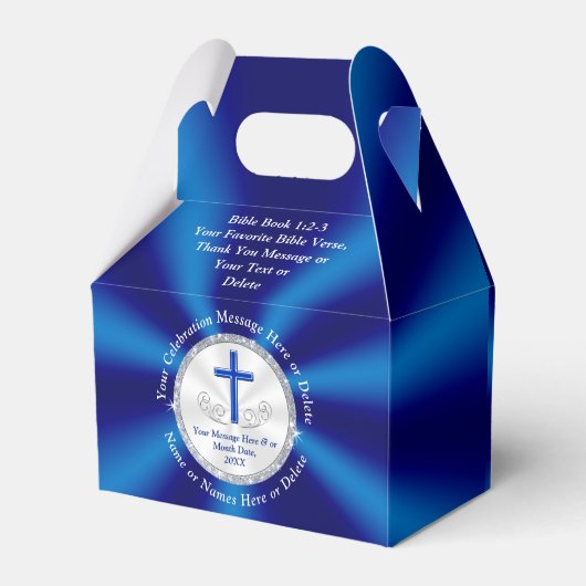 キリストパーソナライズされた教政党の好意のボックス フェイバーボックス (裏面サイド)