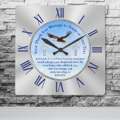 キリストパーソナライズされた教牧師へのキリスト教の賜物 スクエア壁時計