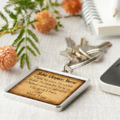 キリストパーソナライズされた教男性への贈与 キーホルダー (側面)