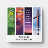 キリストパーソナライズされた教聖書肯定 フォトプラーク (正面)