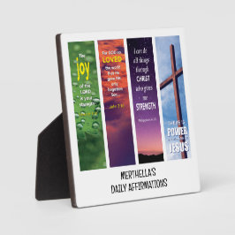 キリストパーソナライズされた教聖書肯定 フォトプラーク