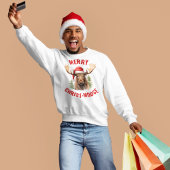 キリストメリームースおもしろいクリスマスムース スウェットシャツ