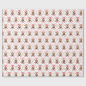 キリストメリームースおもしろいクリスマスムース ラッピングペーパー (フラット)