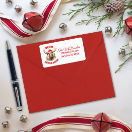 キリストメリームースおもしろいクリスマスムース ラベル