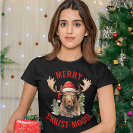 キリストメリームースおもしろいクリスマスムース Tシャツ