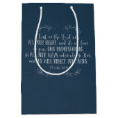 キリストモダン教聖書聖句タイポグラフィ ミディアムペーパーバッグ (正面)