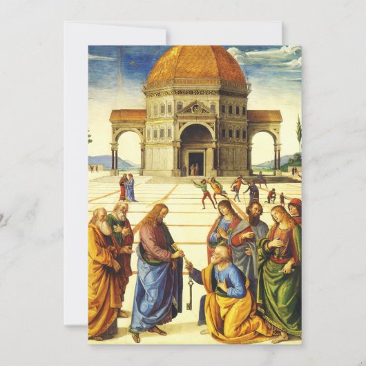 キリスト与えは聖ペテロへの鍵である シーズンカード (正面)