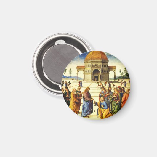 キリスト与えは聖ペテロへの鍵である マグネット (正面/裏面)