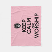 キリスト保教の静けさと崇拝 フリースブランケット (正面)