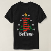 キリスト信じ教信仰イエス宗教的クリスマス Tシャツ (デザイン正面)