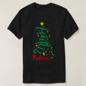 キリスト信じ教信仰イエス宗教的クリスマス Tシャツ (デザイン正面)