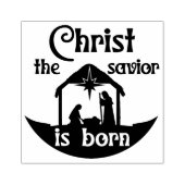 キリスト出生クリスマス宗教広場ウッド ラバースタンプ (インプリント)