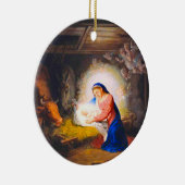 キリスト出生 セラミックオーナメント (右)