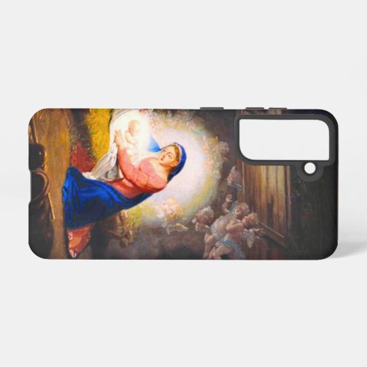 キリスト出生 SAMSUNG GALAXYケース (裏面横)