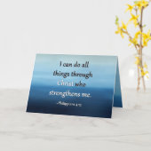 キリスト勇気付けられるカードの強さ カード (黄色い花)