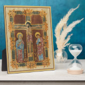 キリスト十字中世キリスト教美術プラーク フォトプラーク (側面)