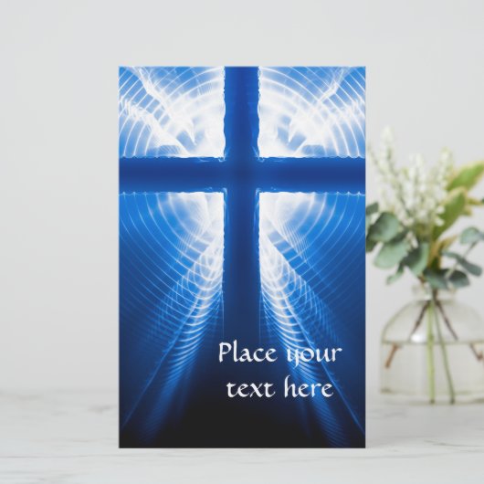 キリスト十字架 便箋 (スタンド正面)