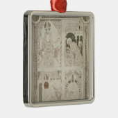 キリスト及び筆記者の足のAugustine メタルオーナメント (右)