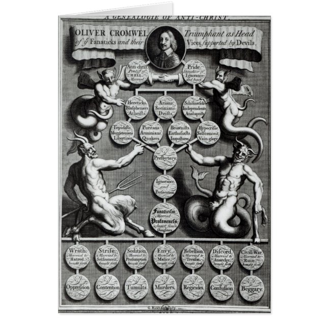 キリスト反対者オリバーの系図学 (正面)