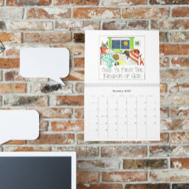 キリスト図解入りの、写真付きの教聖なる書物、 経典暦 カレンダー