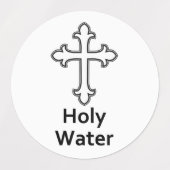 キリスト図解入りの、写真付きの教30ピース聖水を渡る ラベル (デザイン1)