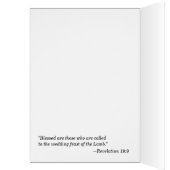 "キリスト天恵結婚"の結婚式の招待状 (内側 (左))