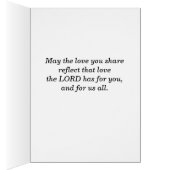 "キリスト天恵結婚"の結婚式の招待状 (内側 (右))