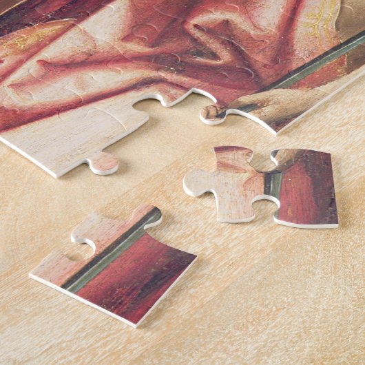 キリスト女性(パネル)を賛美している救い主 ジグソーパズル (側面)