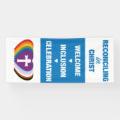 キリスト崇拝の旗で和解 横断幕 (横)