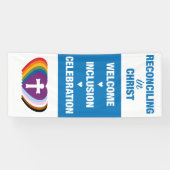 キリスト崇拝の旗で和解 横断幕 (横)