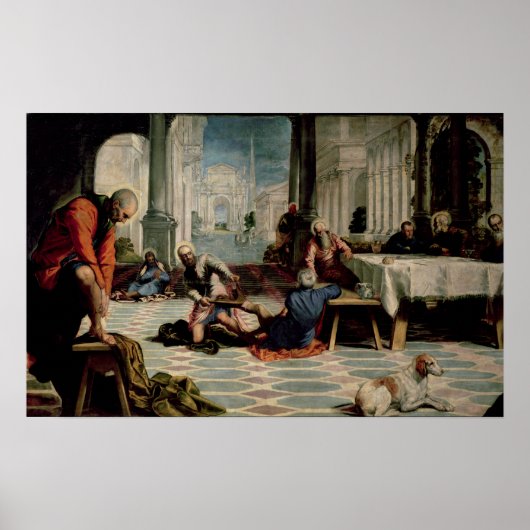 キリスト弟子達の足を洗う2 ポスター (正面)