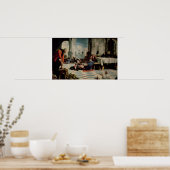 キリスト弟子達の足を洗う2 ポスター (キッチン)